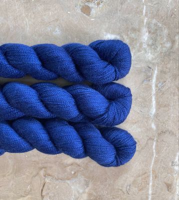 Blue Velvet Baby Silk Lace