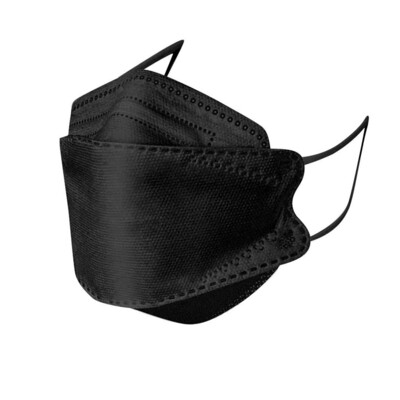 10 Stück Mund-Nasen-Maske "FFP2NR" - schwarz