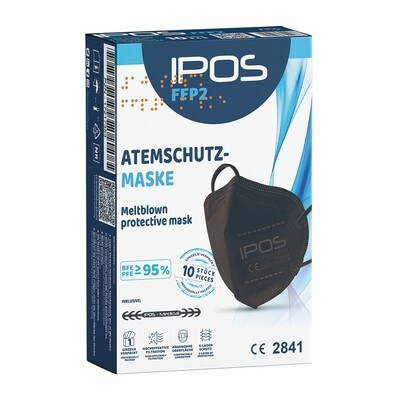 IPOS FFP2 Masken SCHWARZ (10er Box)