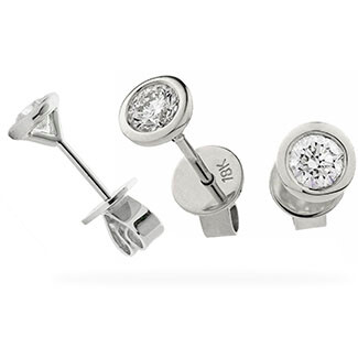 Rubover Diamond Studs