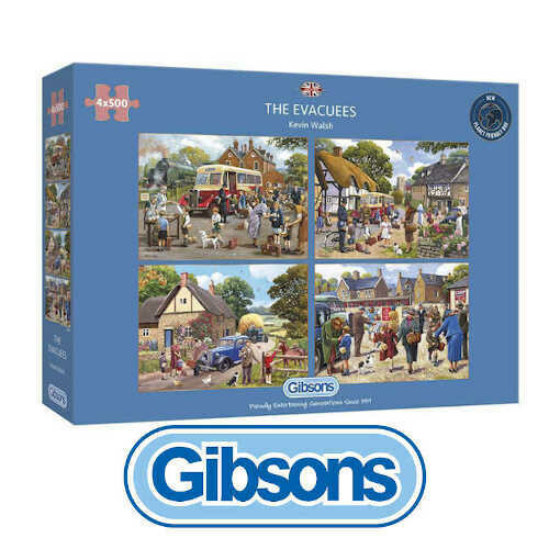 The Evacuees Gibsons 4x500 piece Jigsaw Puzzles
