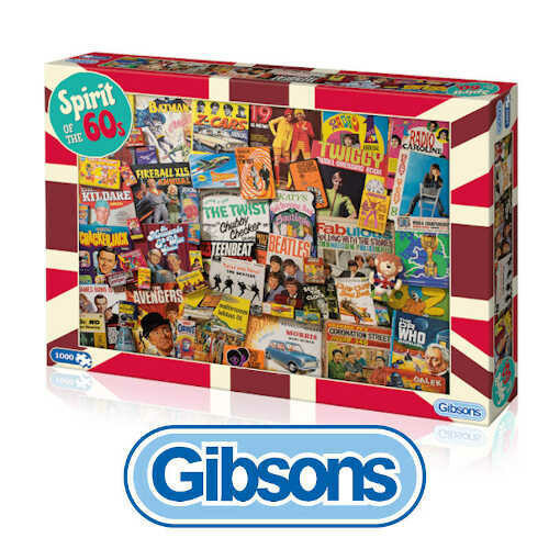 Gibsons Spirit of the 60's 1000 piece Jigsaw Puzzle