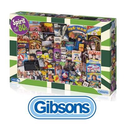 Gibsons Spirit of the 80's 1000 piece Jigsaw Puzzle