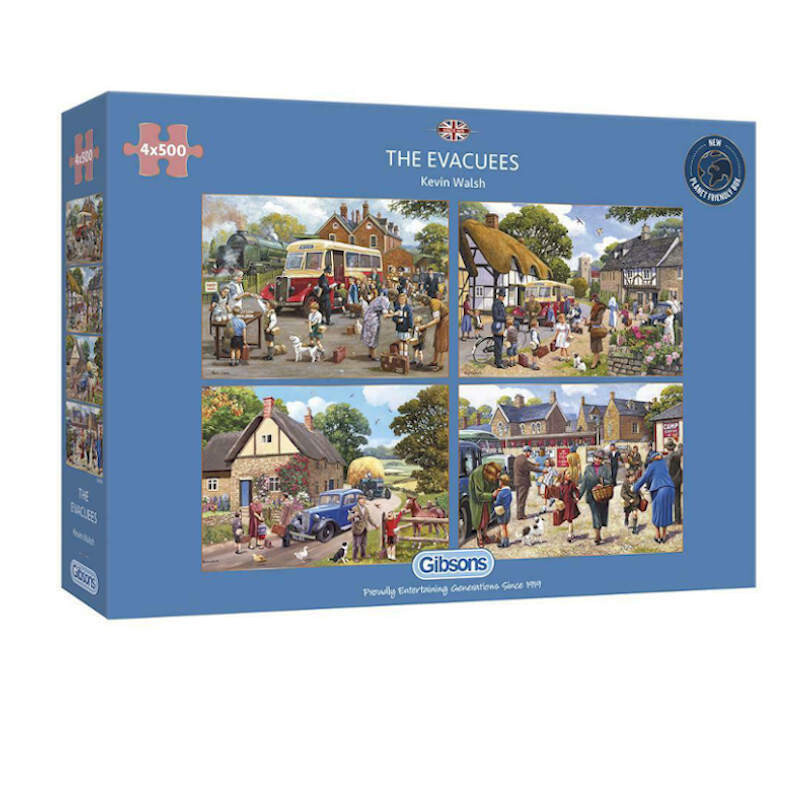 The Evacuees Gibsons 4x500 piece Jigsaw Puzzles