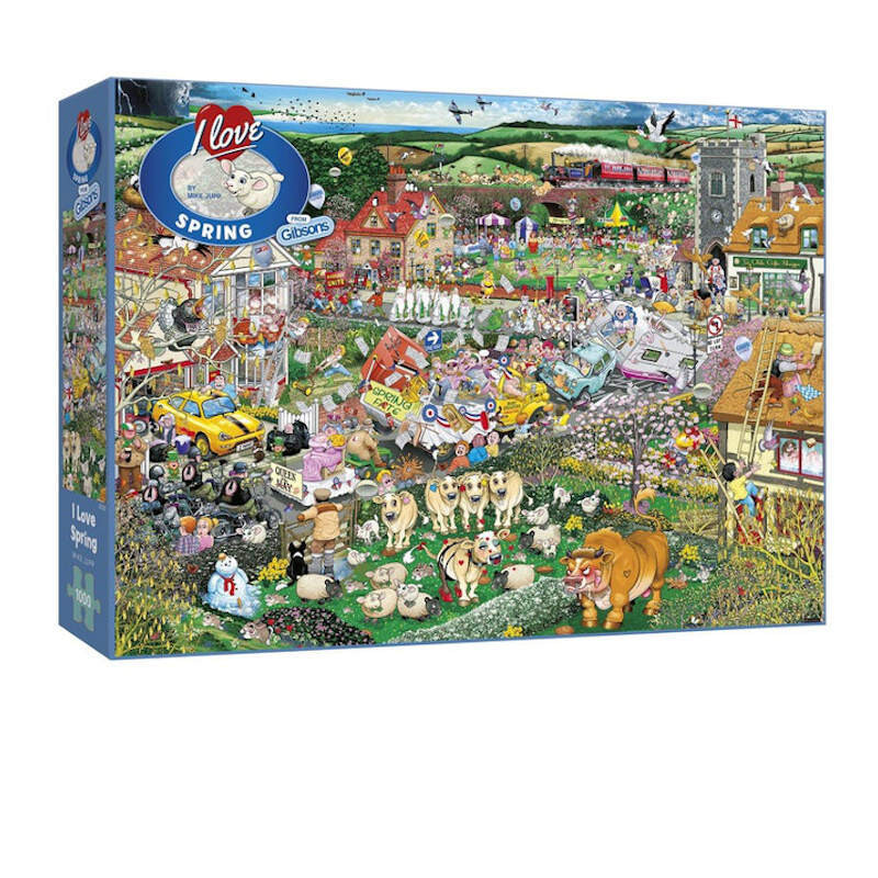 I love Spring by Mike Jupp Gibsons 1000piece Jigsaw Puzzle