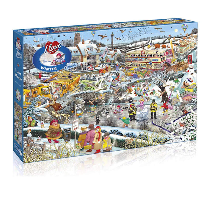 I love Winter by Mike Jupp Gibsons 1000piece Jigsaw Puzzle