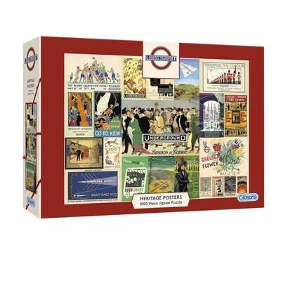 TFL Heritage Posters 1000 Piece Jigsaw Puzzle