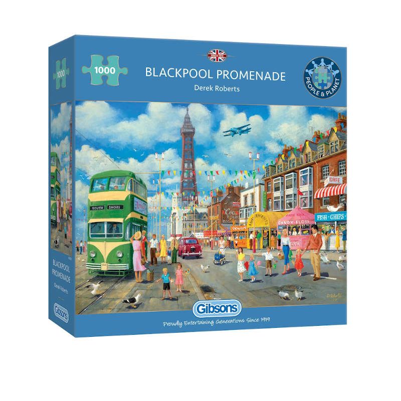 Blackpool Promenade Gibsons 1000 piece Jigsaw Puzzle G6351