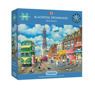 Blackpool Promenade Gibsons 1000 piece Jigsaw Puzzle G6351