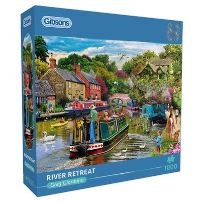 River Retreat Gibsons 1000 piece Jigsaw Puzzle