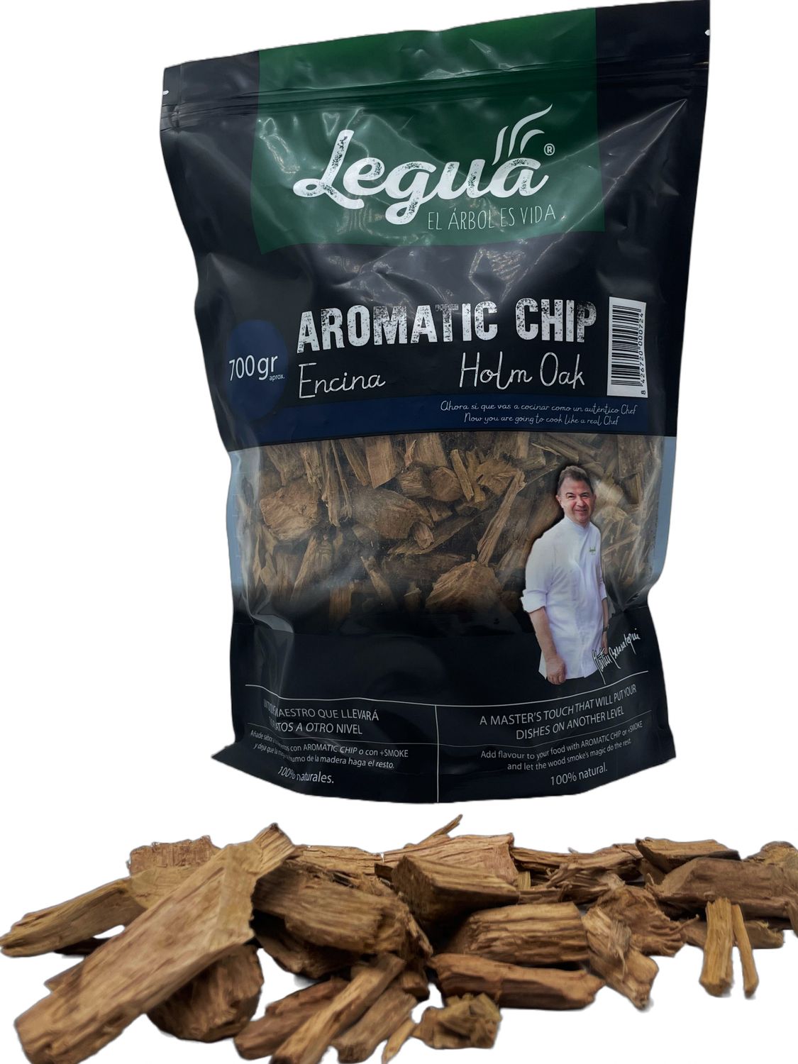Legua Räucherchips Encina Holm Oak Steineiche 700g