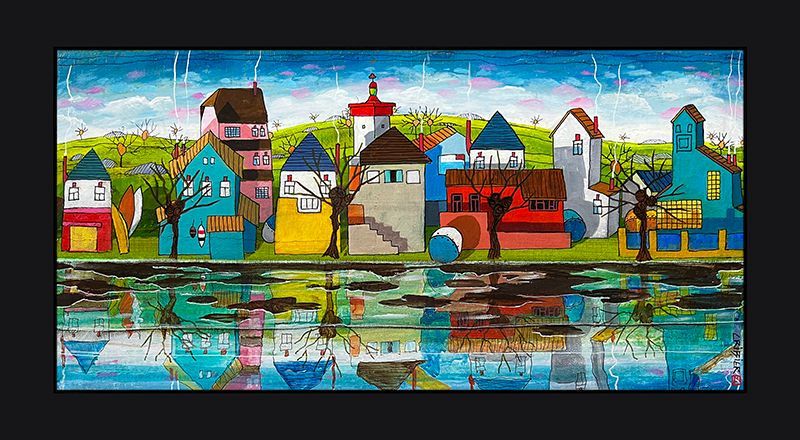 Comme des maisons dans l'eau