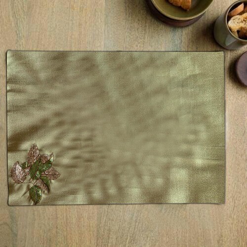 Sage Green Embroidered Table Mat Set