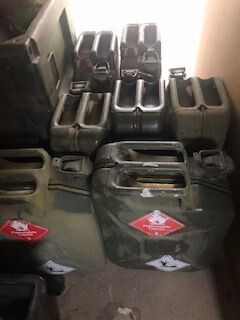 British army fuel cans 20L ex MOD Gerry can