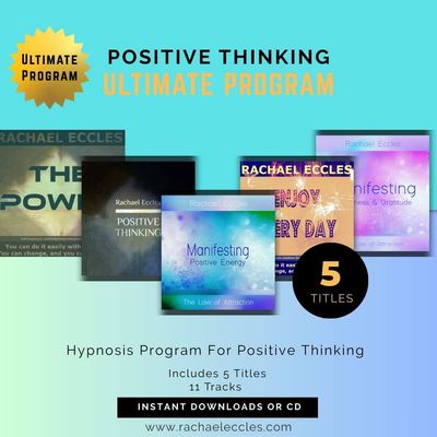 Positive Thinking Ultimate Program Hypnotherapy Instant Downloads or CDs