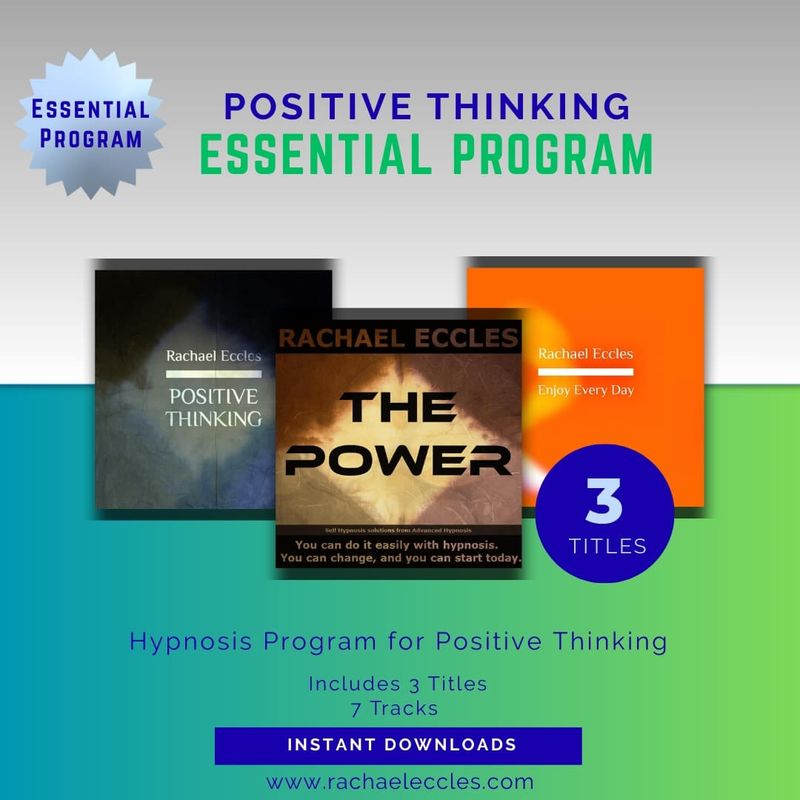 Positive Thinking Essential Program Hypnotherapy Instant Downloads Positive Thinking Essential Hypnosis Program