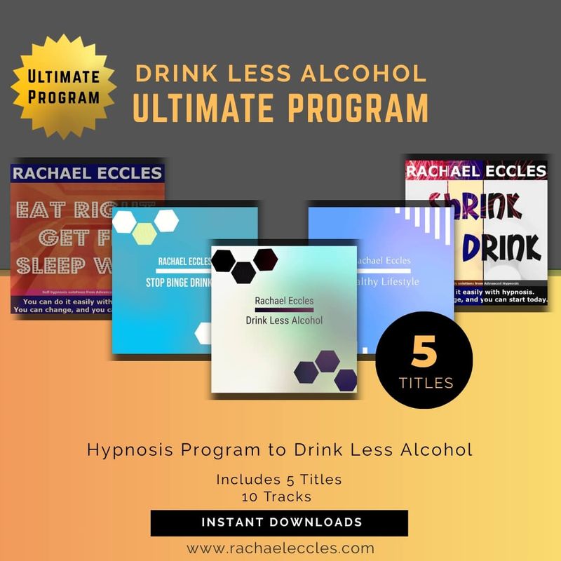 Drink Less Alcohol Ultimate Hypnosis Program, 10 Hypnosis Downloads Drink Less alcohol hypnosis ultimate program