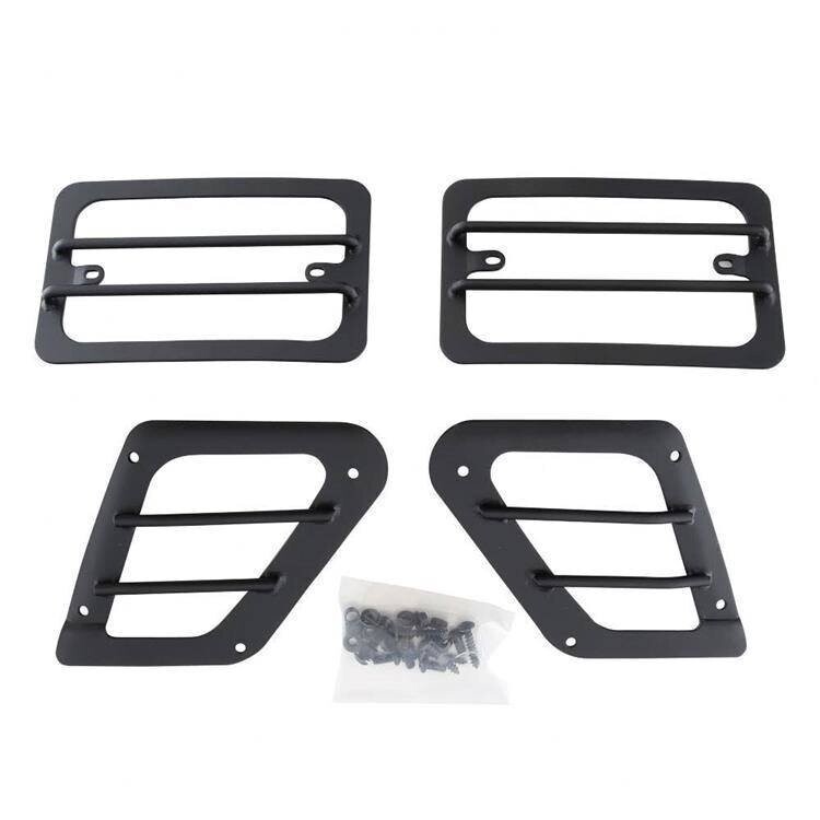 Euro turn signal guards steel black Smittybilt