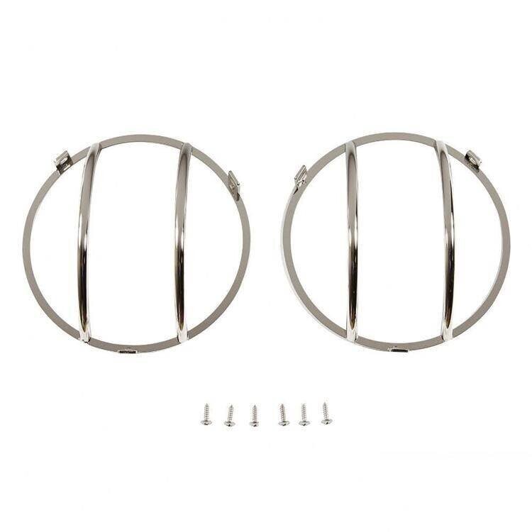 Front euro headlight guards steel Smittybilt