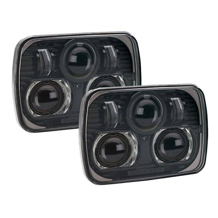 Headlights LED black 7x5" JW Speaker 8900 Evolution