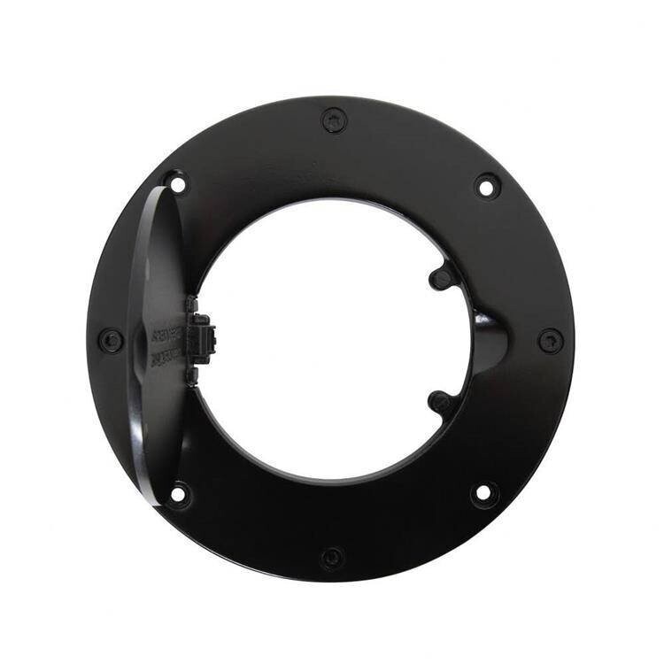 Gas cover aluminium black Smittybilt