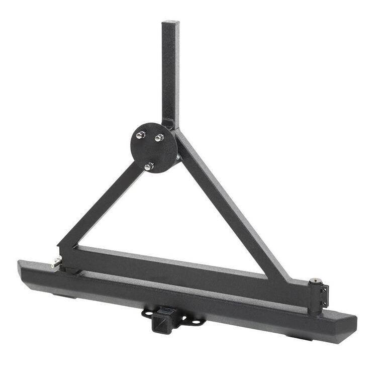 Rear tubular steel bumper with tyre carrier and receiver hitch Smittybilt SRC Classic