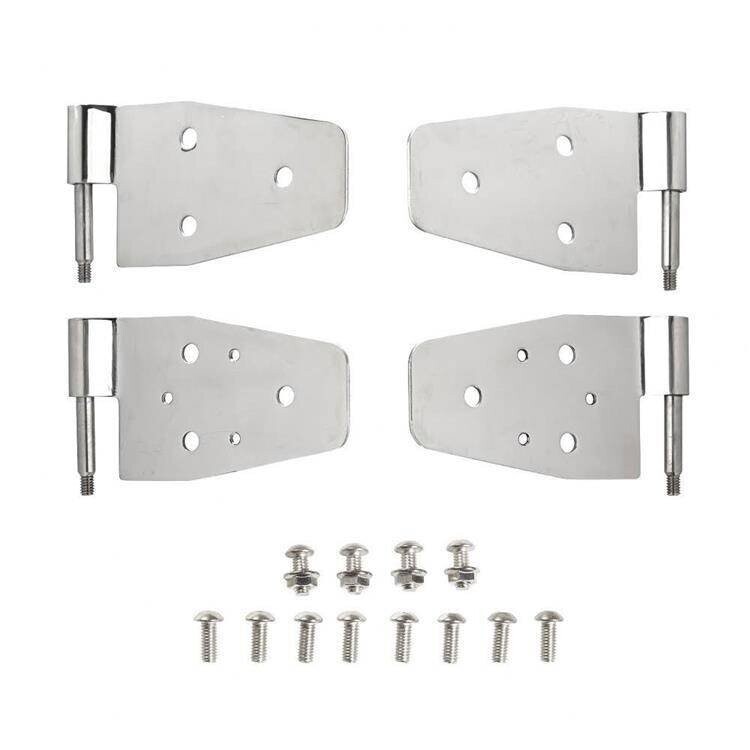 Door hinge set stainless steel Smittybilt