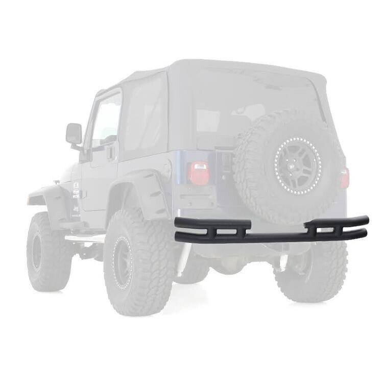 Rear steel bumper black Smittybilt