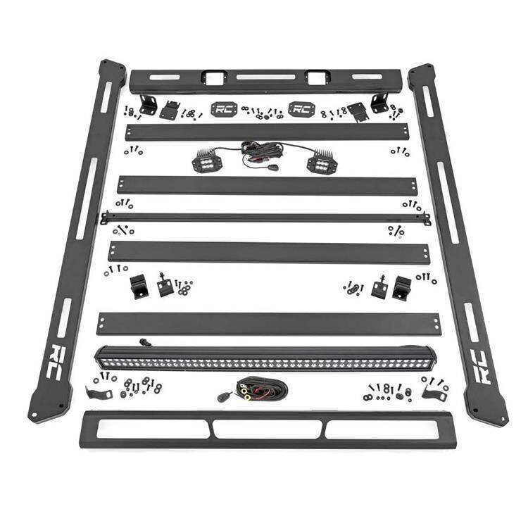 Roof rack system for hard top with LED lights Rough Country