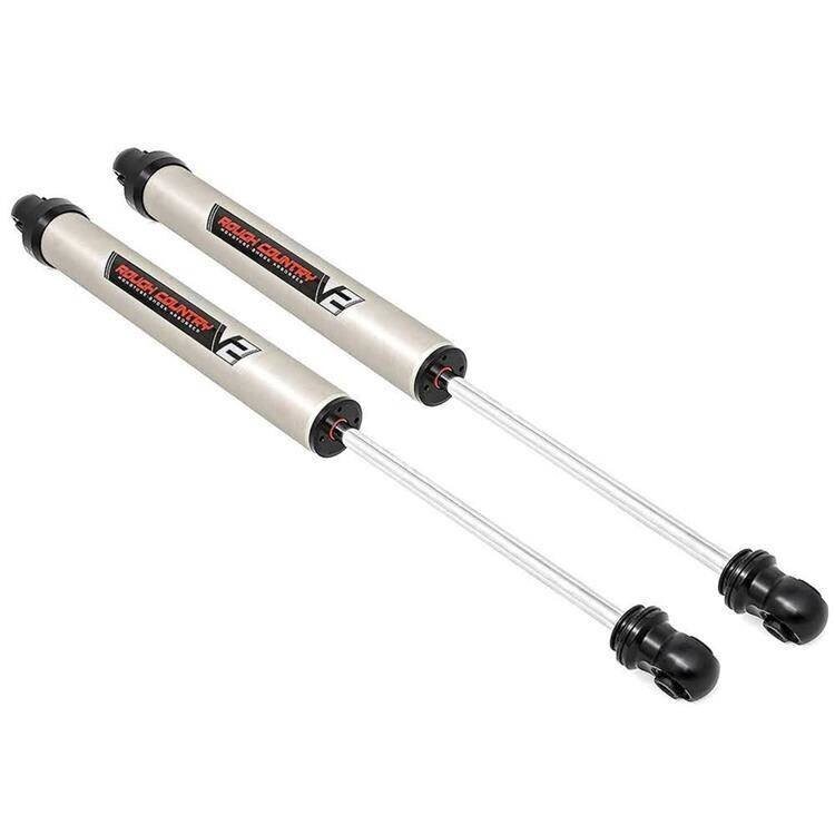 Rear nitro shocks Rough Country Monotube V2 Lift 0-1"