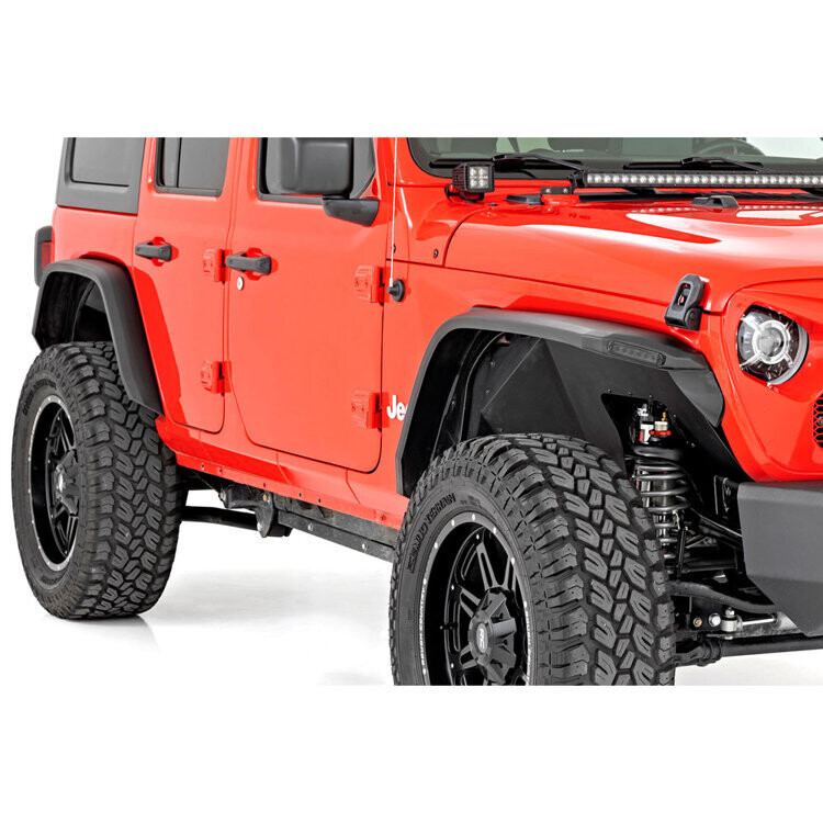 Front and rear flat fender flares Rough Country