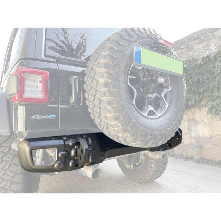 Rear steel bumper