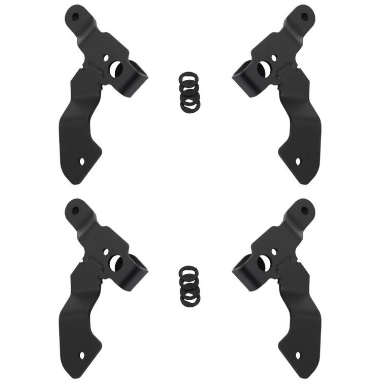 Windshield cowl mount for a LED 3x3" Dual Cube Go Rhino