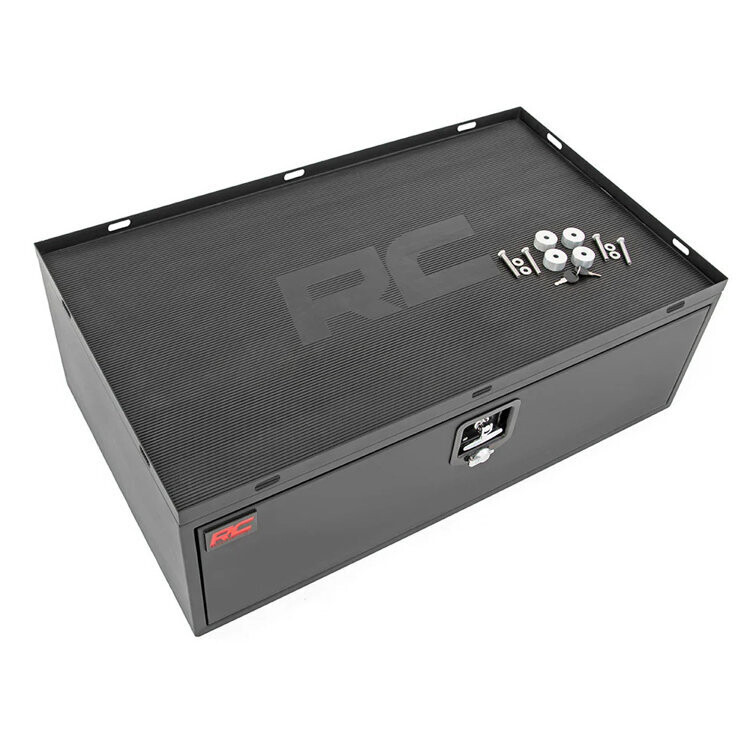 Metal storage box with slide out lockable drawer Rough Country