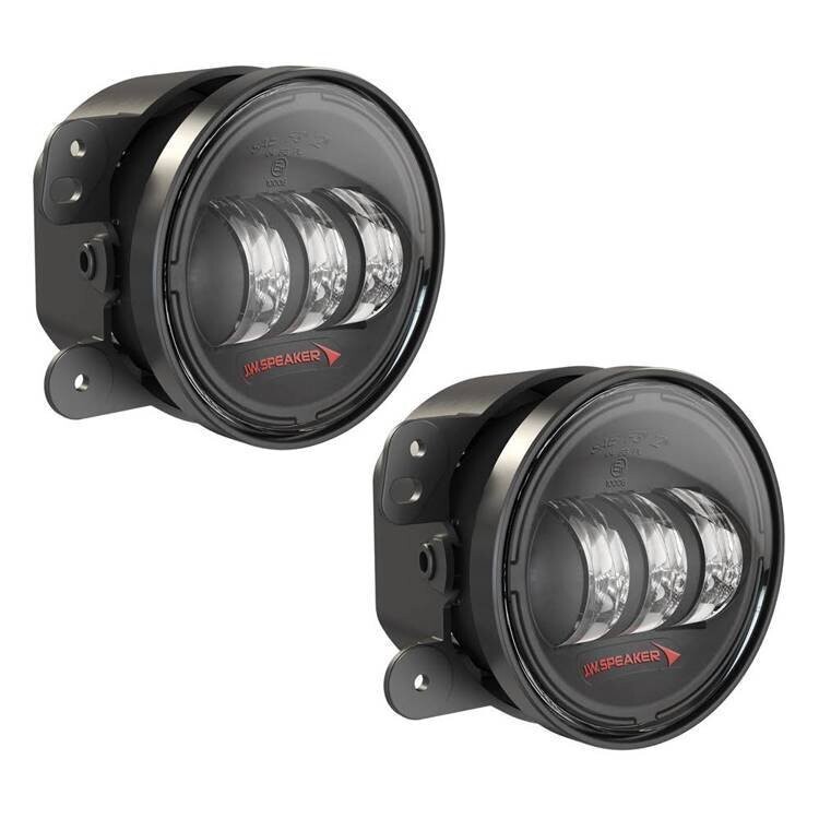 LED fog lights round black 4" JW Speaker 6145 J2 Series
