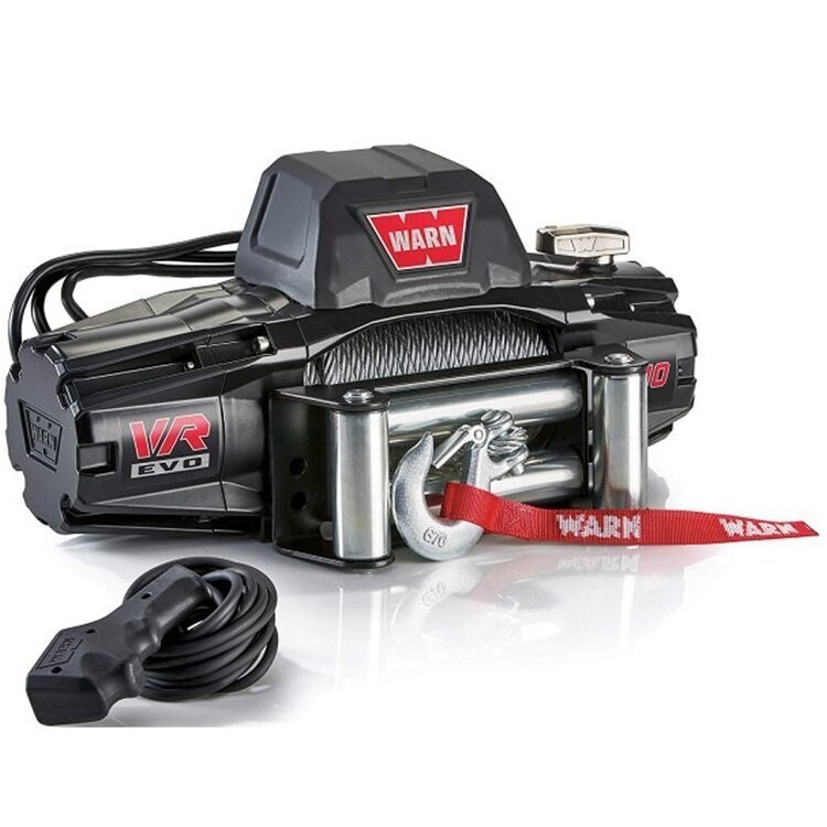 Winch with steel rope 10 000 lbs Warn VR EVO 10