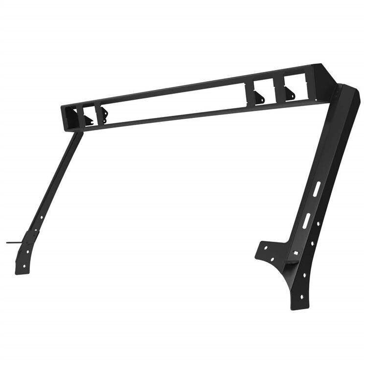 Windshield light frame for 30" light bar and four Cube LED 3x3" lights Go Rhino