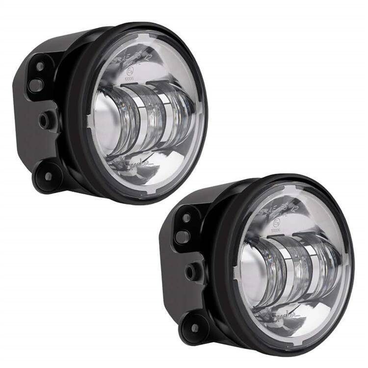 LED fog lights round chrome 4,5" JW Speaker 6145 J Series