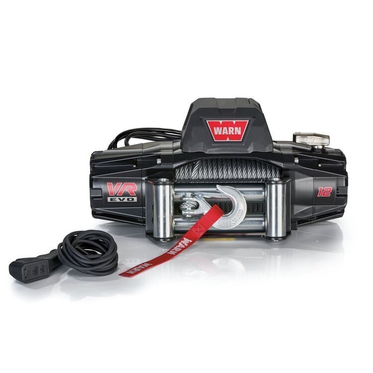 Winch with steel rope 12 000 lbs Warn VR EVO 12
