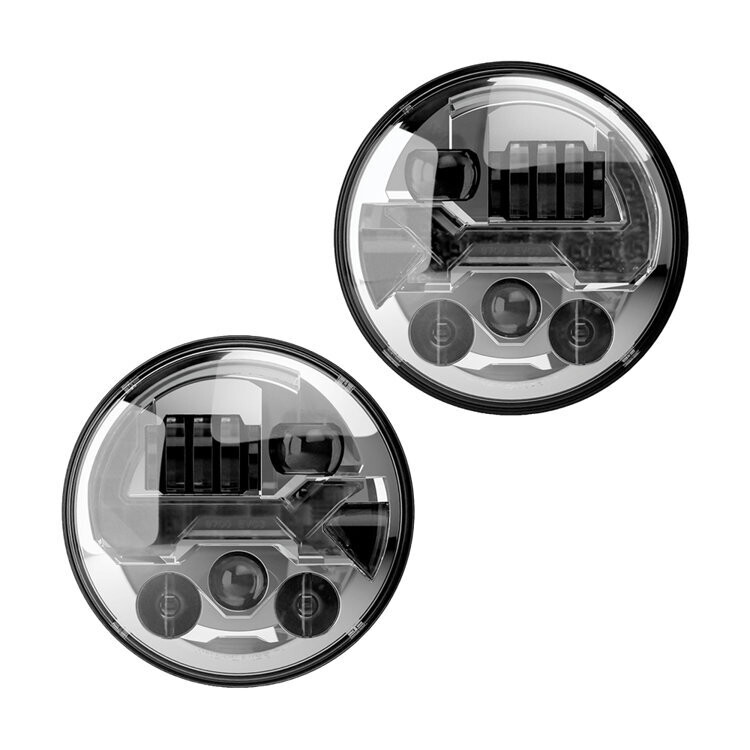 Headlights LED chorme front 7" JW Speaker 8700 Evo 3