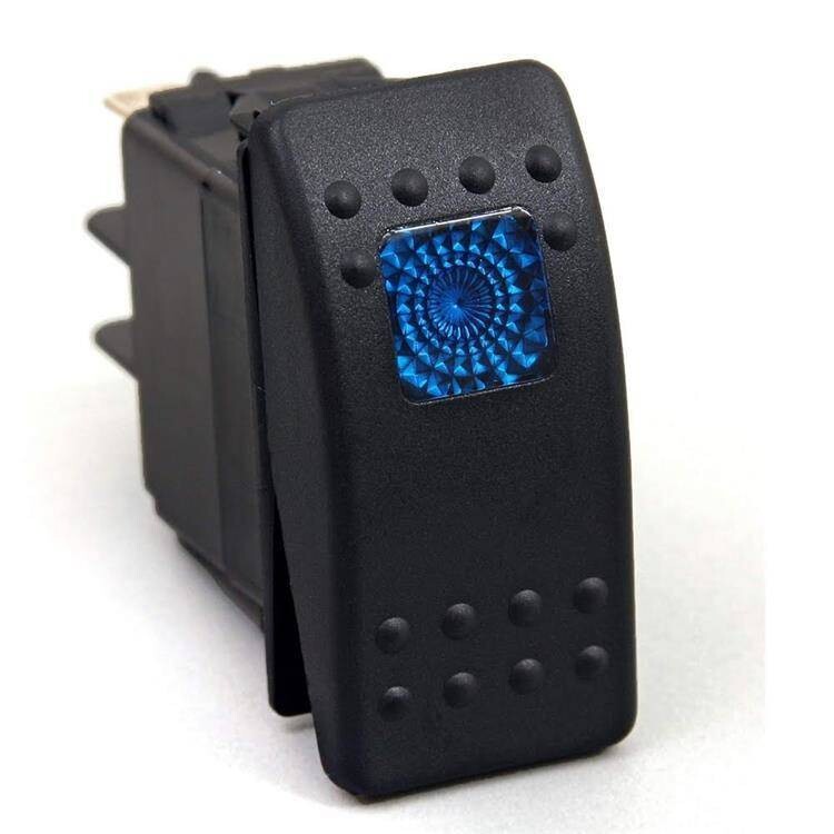 Rocker switch Daystar blue