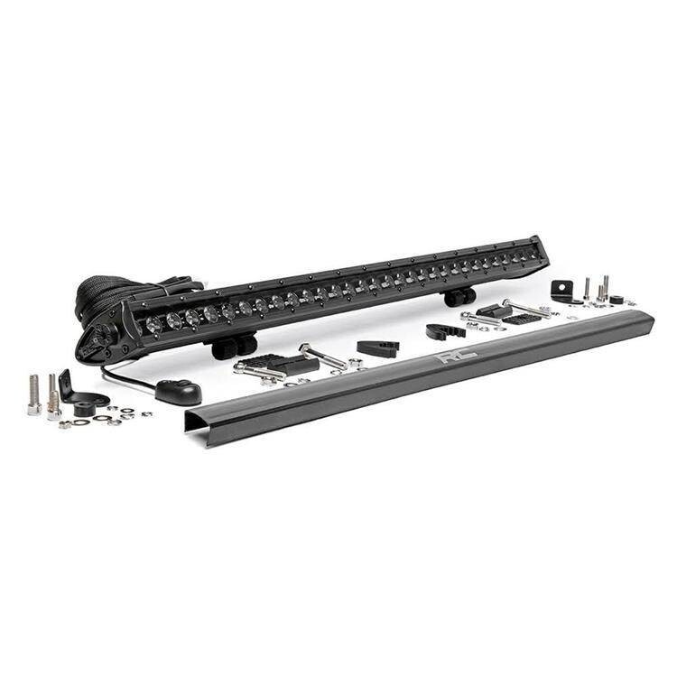 LED light bar 30" single row spot Rough Country Black Series