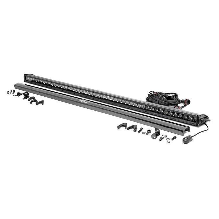 LED light bar 50" single row spot Rough Country Black Series