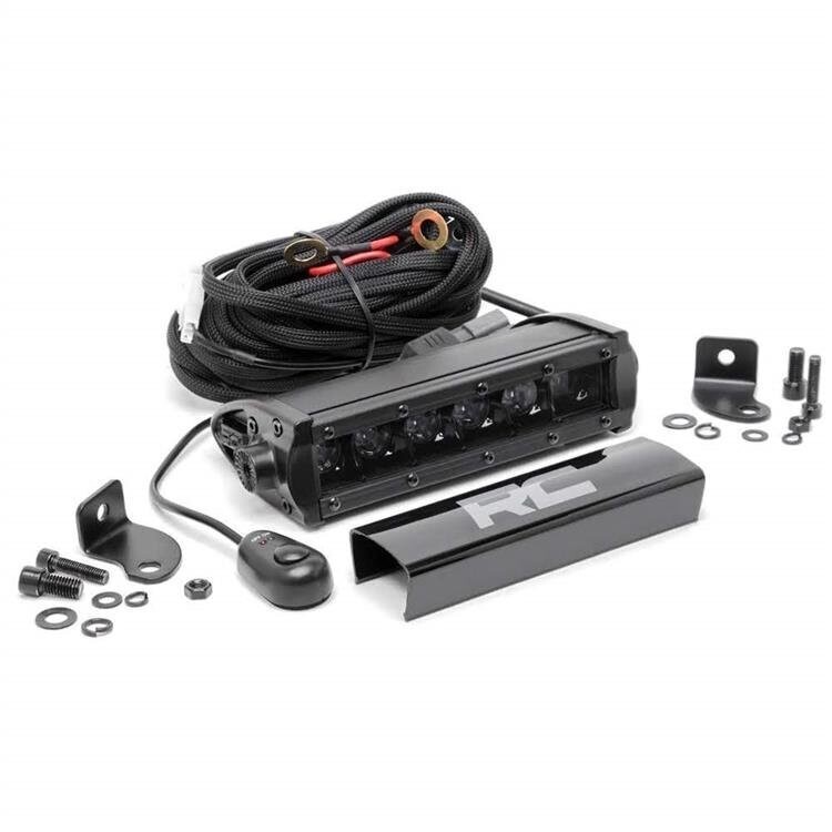 LED light bar 6" single row Rough Country Black Series