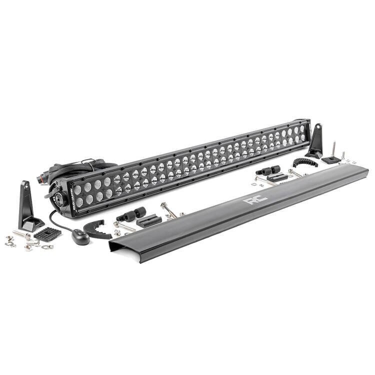 LED light bar 30" dual row spot/flood Rough Country Black Series