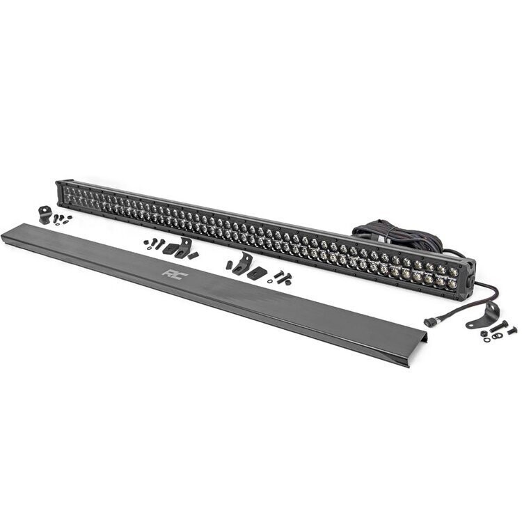 LED light bar 50" dual row amber DRL spot/flood Rough Country Black Series