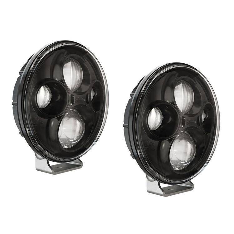 Round LED lights black 7" JW Speaker TS4000