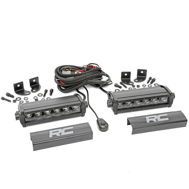 LED light bars 6" Rough Country Black Series