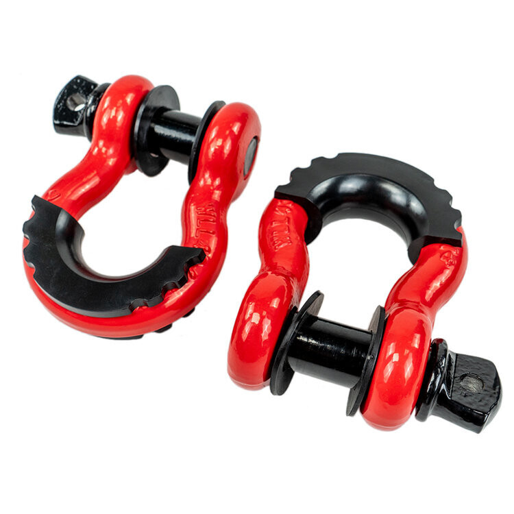 D-ring shackles red OFD 3/4"
