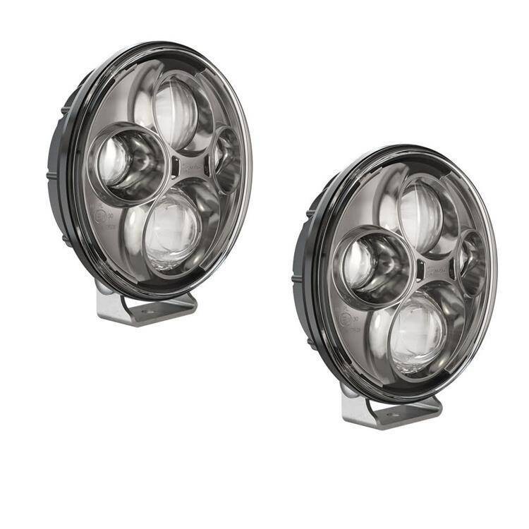 Round LED lights chrome 7" JW Speaker TS4000